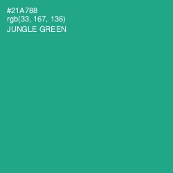 #21A788 - Jungle Green Color Image