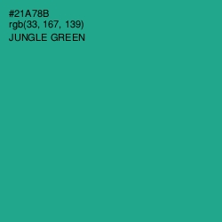 #21A78B - Jungle Green Color Image