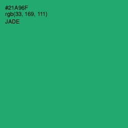 #21A96F - Jade Color Image