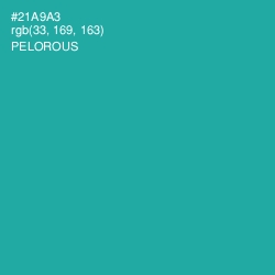 #21A9A3 - Pelorous Color Image