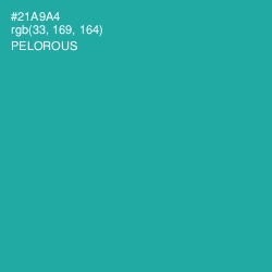 #21A9A4 - Pelorous Color Image