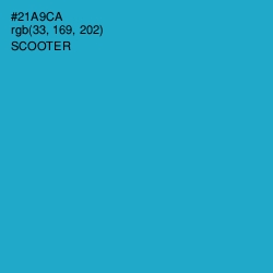 #21A9CA - Scooter Color Image