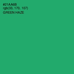 #21AA6B - Green Haze Color Image