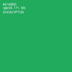 #21AB5D - Eucalyptus Color Image
