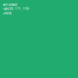 #21AB6E - Jade Color Image