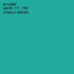 #21AB9F - Jungle Green Color Image