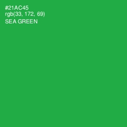 #21AC45 - Sea Green Color Image