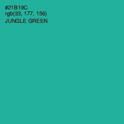 #21B19C - Jungle Green Color Image