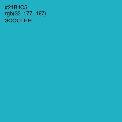 #21B1C5 - Scooter Color Image