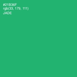 #21B36F - Jade Color Image