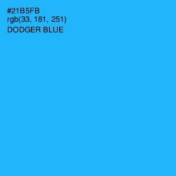#21B5FB - Dodger Blue Color Image