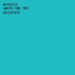 #21BCC3 - Scooter Color Image