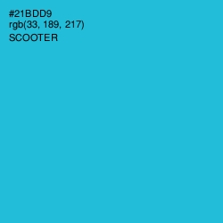 #21BDD9 - Scooter Color Image