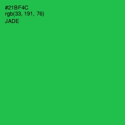 #21BF4C - Jade Color Image