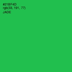 #21BF4D - Jade Color Image