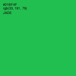 #21BF4F - Jade Color Image