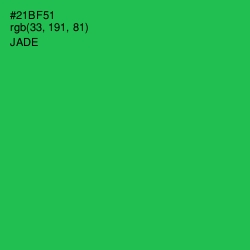 #21BF51 - Jade Color Image