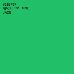 #21BF67 - Jade Color Image