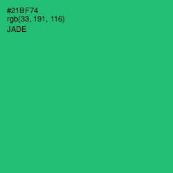 #21BF74 - Jade Color Image