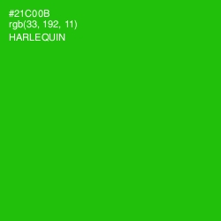 #21C00B - Harlequin Color Image