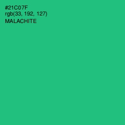 #21C07F - Malachite Color Image
