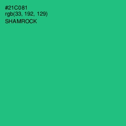 #21C081 - Shamrock Color Image