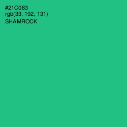 #21C083 - Shamrock Color Image