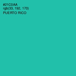 #21C0AA - Puerto Rico Color Image