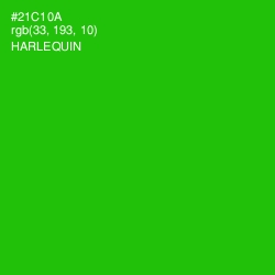 #21C10A - Harlequin Color Image