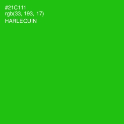 #21C111 - Harlequin Color Image