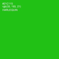 #21C115 - Harlequin Color Image