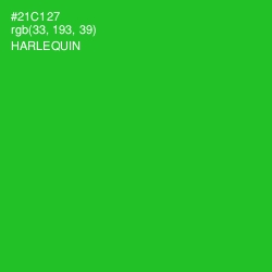 #21C127 - Harlequin Color Image