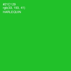 #21C129 - Harlequin Color Image