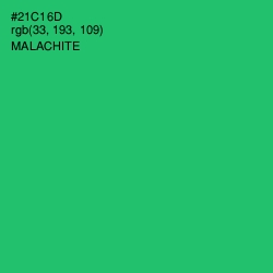 #21C16D - Malachite Color Image