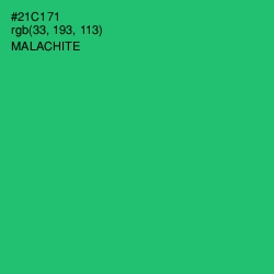 #21C171 - Malachite Color Image