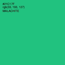 #21C17F - Malachite Color Image
