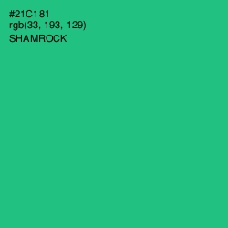 #21C181 - Shamrock Color Image