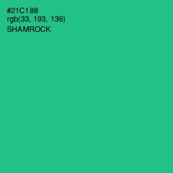 #21C188 - Shamrock Color Image