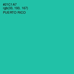 #21C1A7 - Puerto Rico Color Image