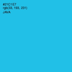 #21C1E7 - Java Color Image
