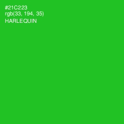 #21C223 - Harlequin Color Image