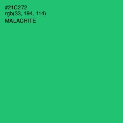 #21C272 - Malachite Color Image