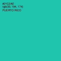 #21C2AE - Puerto Rico Color Image