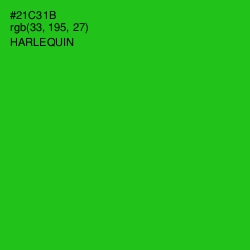 #21C31B - Harlequin Color Image