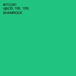 #21C381 - Shamrock Color Image