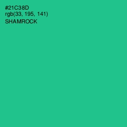 #21C38D - Shamrock Color Image