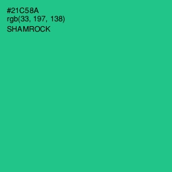 #21C58A - Shamrock Color Image