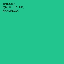 #21C58D - Shamrock Color Image