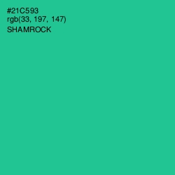 #21C593 - Shamrock Color Image