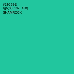 #21C59E - Shamrock Color Image